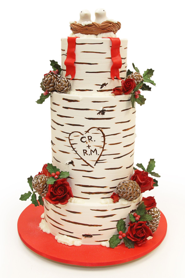 11 Wedding Cakes Rustic Country Christmas Photo Winter Wedding