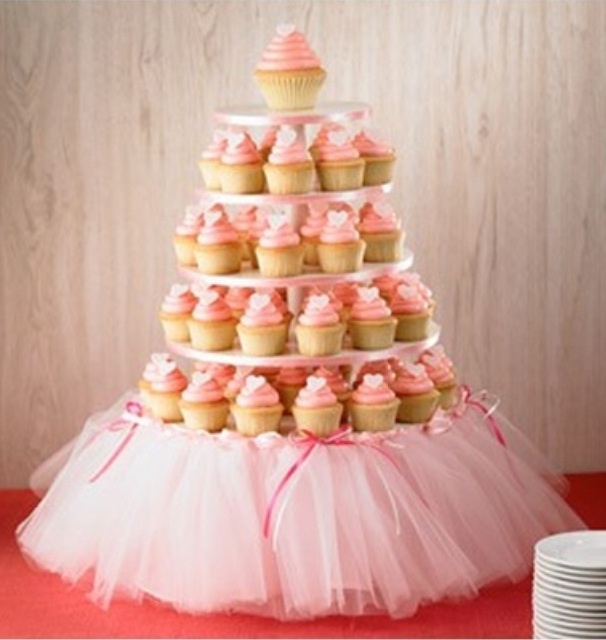 8 Tutu Cupcakes Ideas Photo Princess Party Cupcake Tower Pink