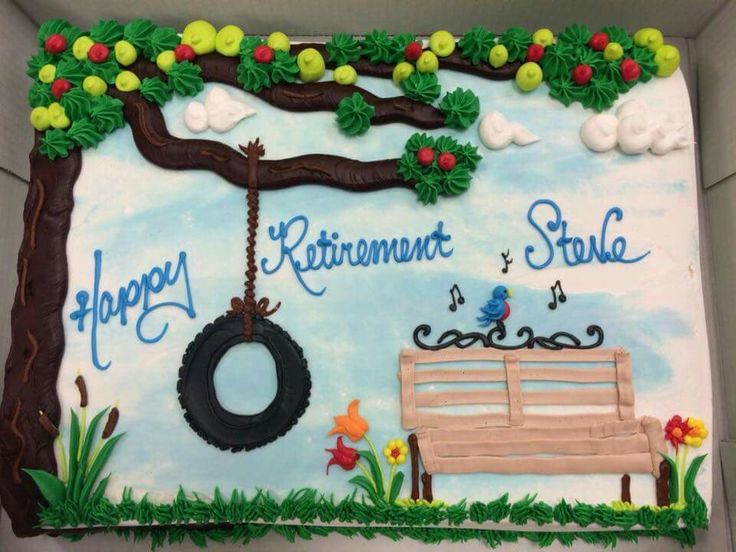 Retirement Sheet Cake Ideas