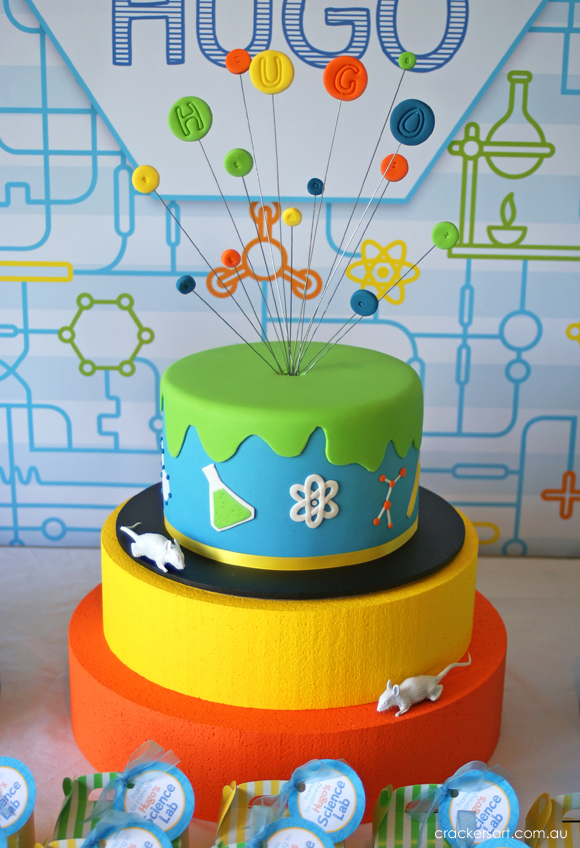 9 Science Birthday Party Cakes Photo - Science Themed Birthday Cakes ...