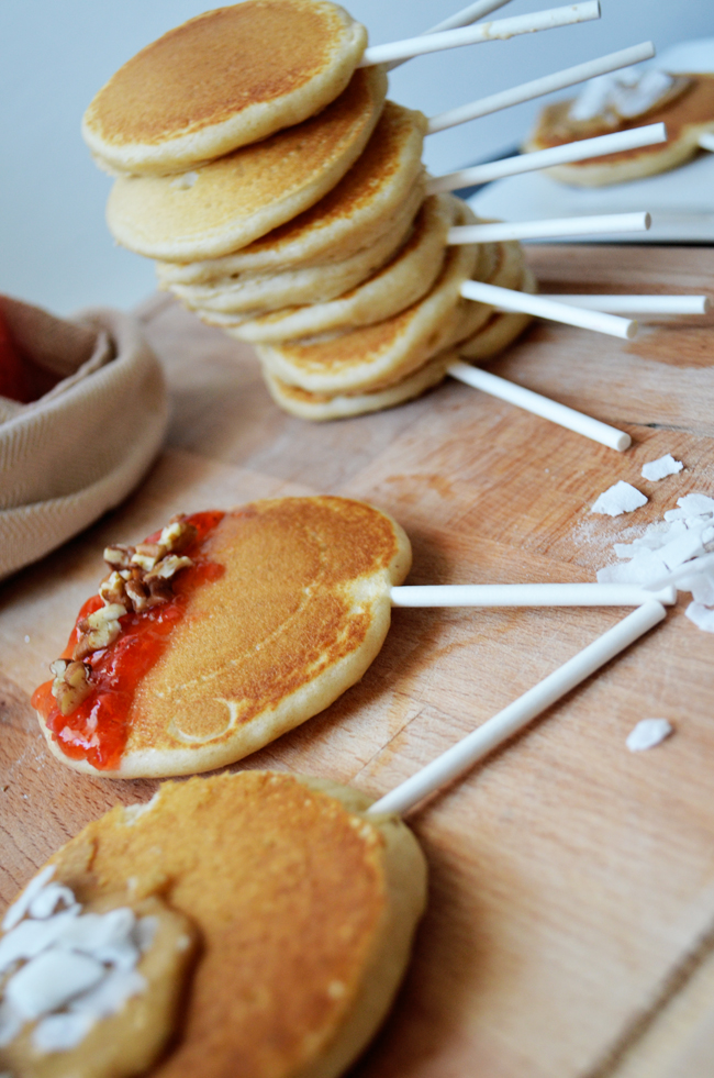 Stacked Pancakes with Kids