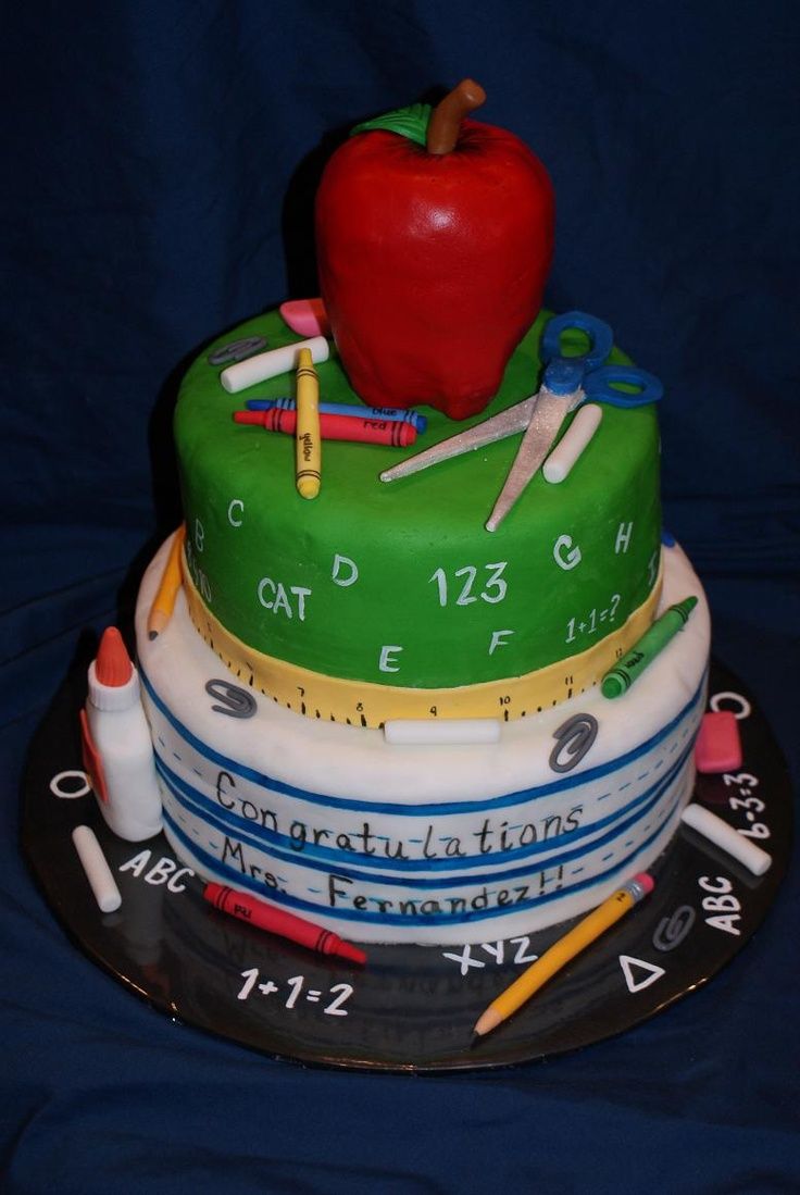 Teacher Retirement Cake Ideas