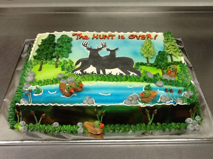 12 Photos of Hunting Sheet Cakes