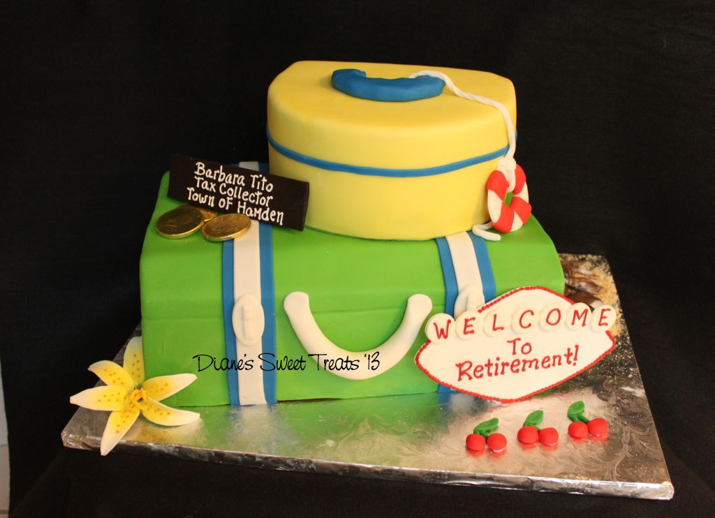 Travel Retirement Theme Cake