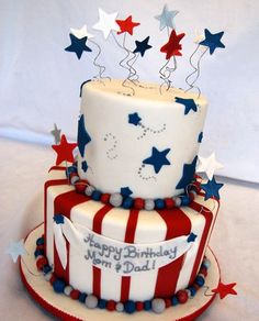 4th of July Birthday Cake