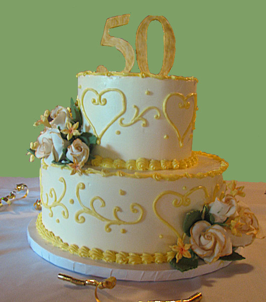 50th Wedding Anniversary Cake Ideas