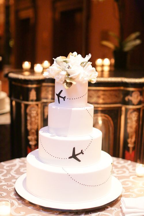 Airplane Wedding Cake