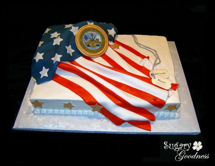 American Flag Cake