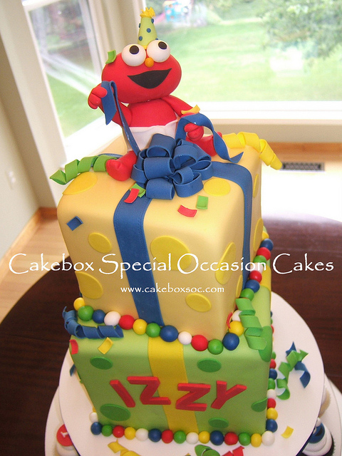 Baby Elmo Birthday Cake