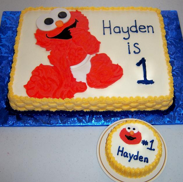 Baby Elmo Birthday Cake