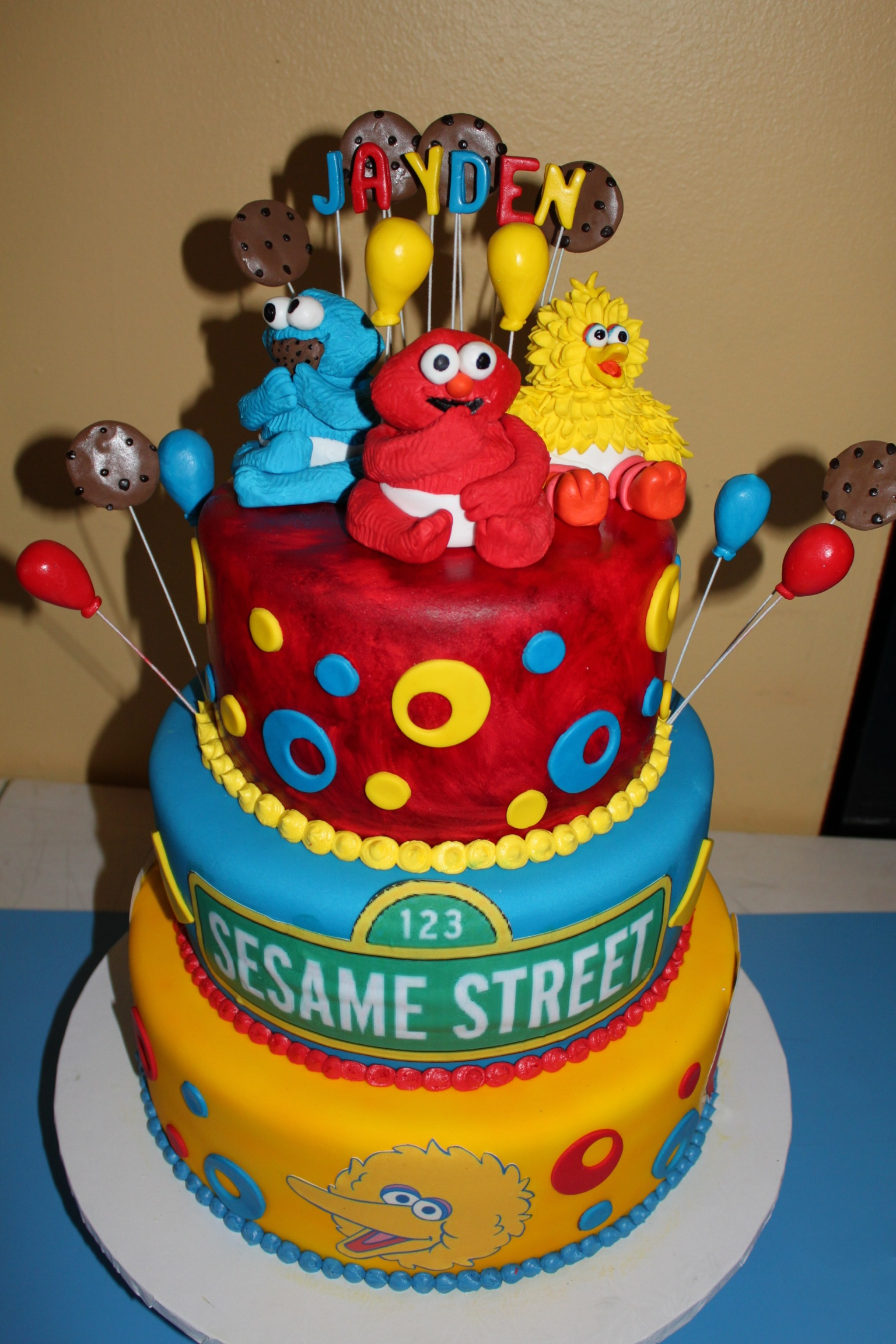 Baby Sesame Street Birthday Cake