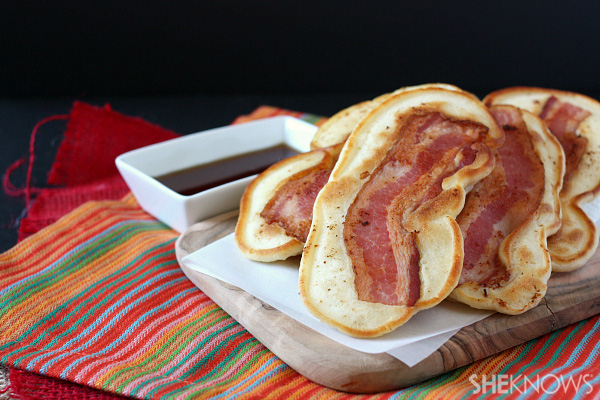 10 Photos of Bacon Dipped Pancakes