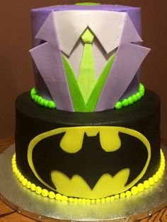 Batman and Joker Birthday Cake