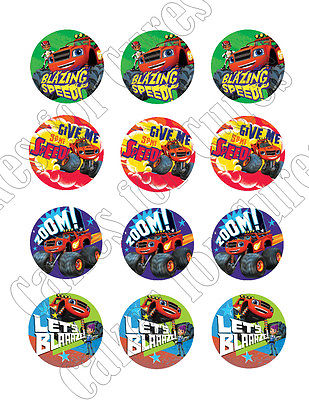 Blaze and the Machines Monster Cupcake Toppers