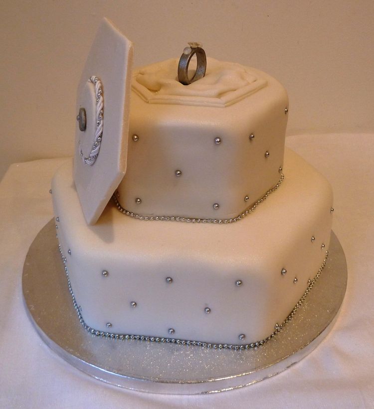 Cake with Engagement Ring