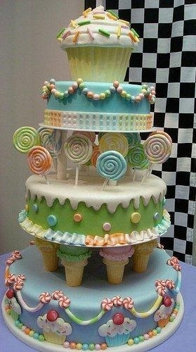 Candyland Birthday Cake