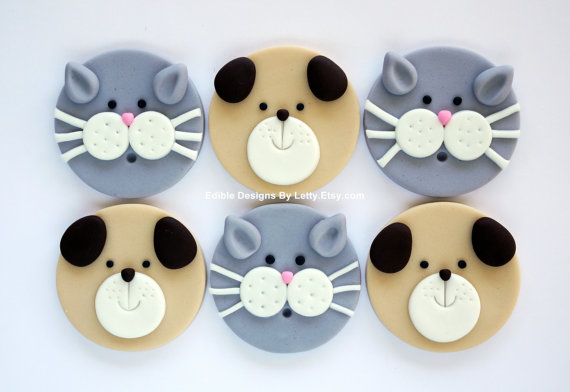 Cat Cupcake Toppers Fondant