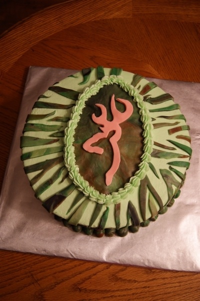 Country Girl Camo Cake