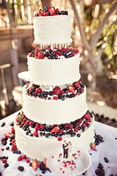 Fruit Wedding Cake