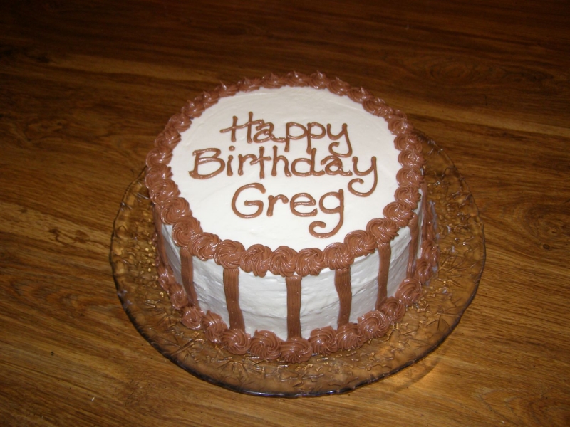 Happy Birthday Greg Cake