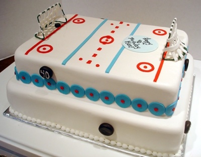 Happy Birthday Hockey Cake