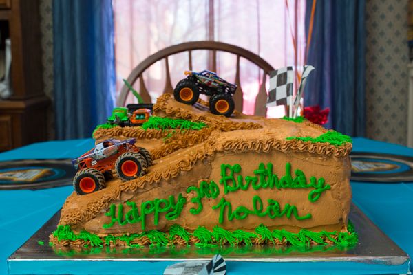 Monster Truck Birthday Cake