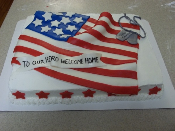 Patriotic Retirement Cake