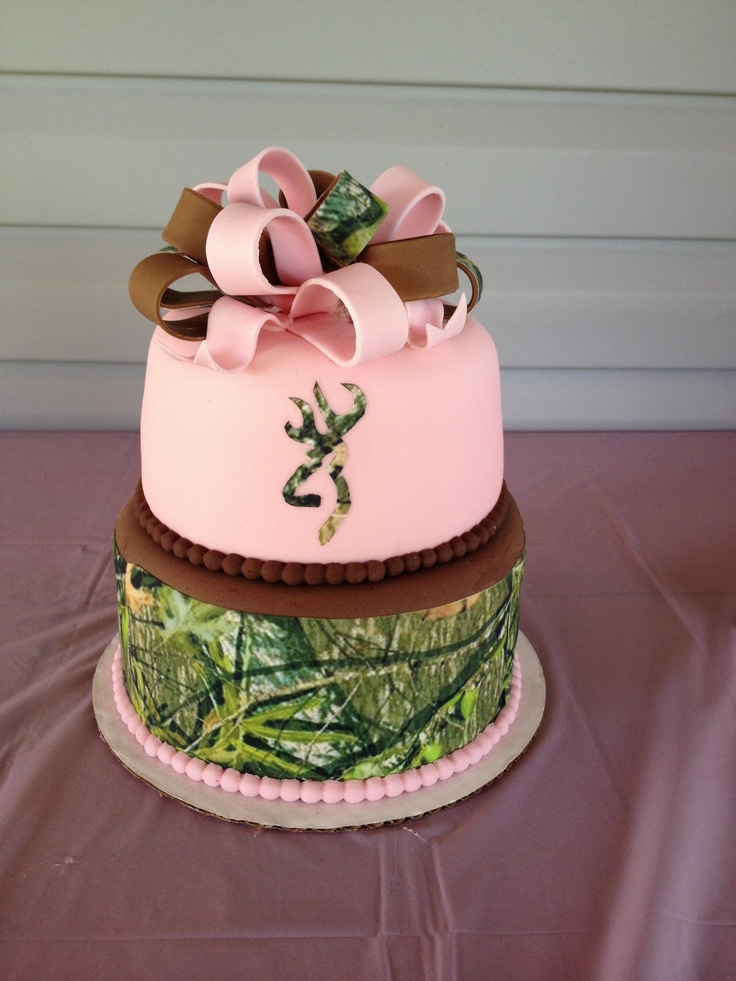 Pink Camo Browning Cakes for Girls.