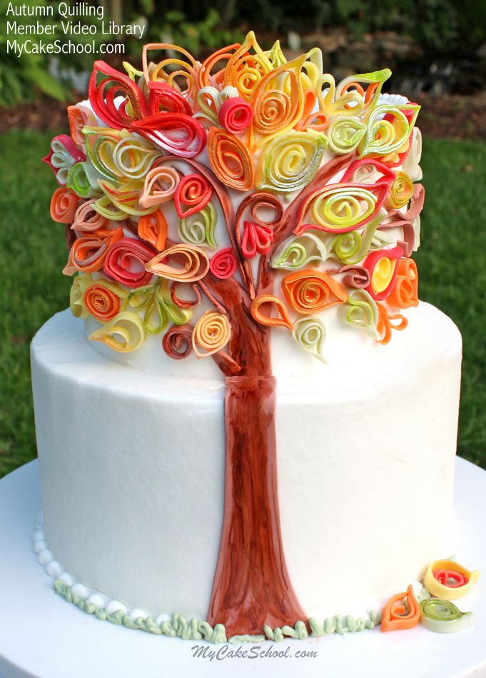 Quilling Cake Fondant