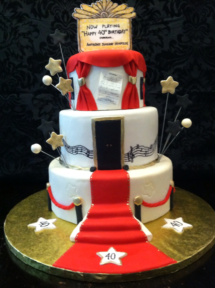 Red Carpet Birthday Cake