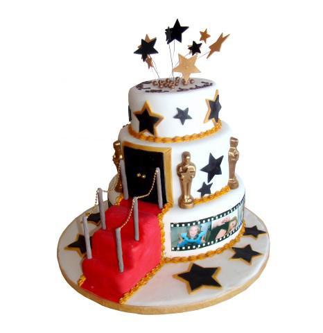 Red Carpet Birthday Cake