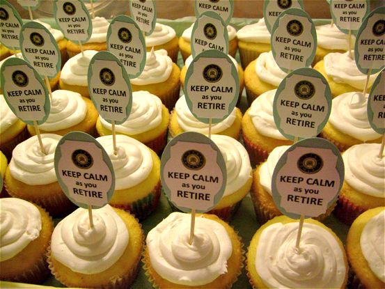 Retirement Cupcake Toppers