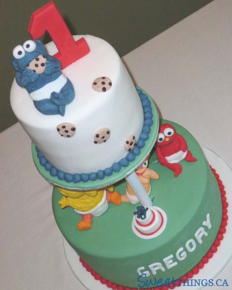 Sesame Street Baby 1st Birthday Cakes