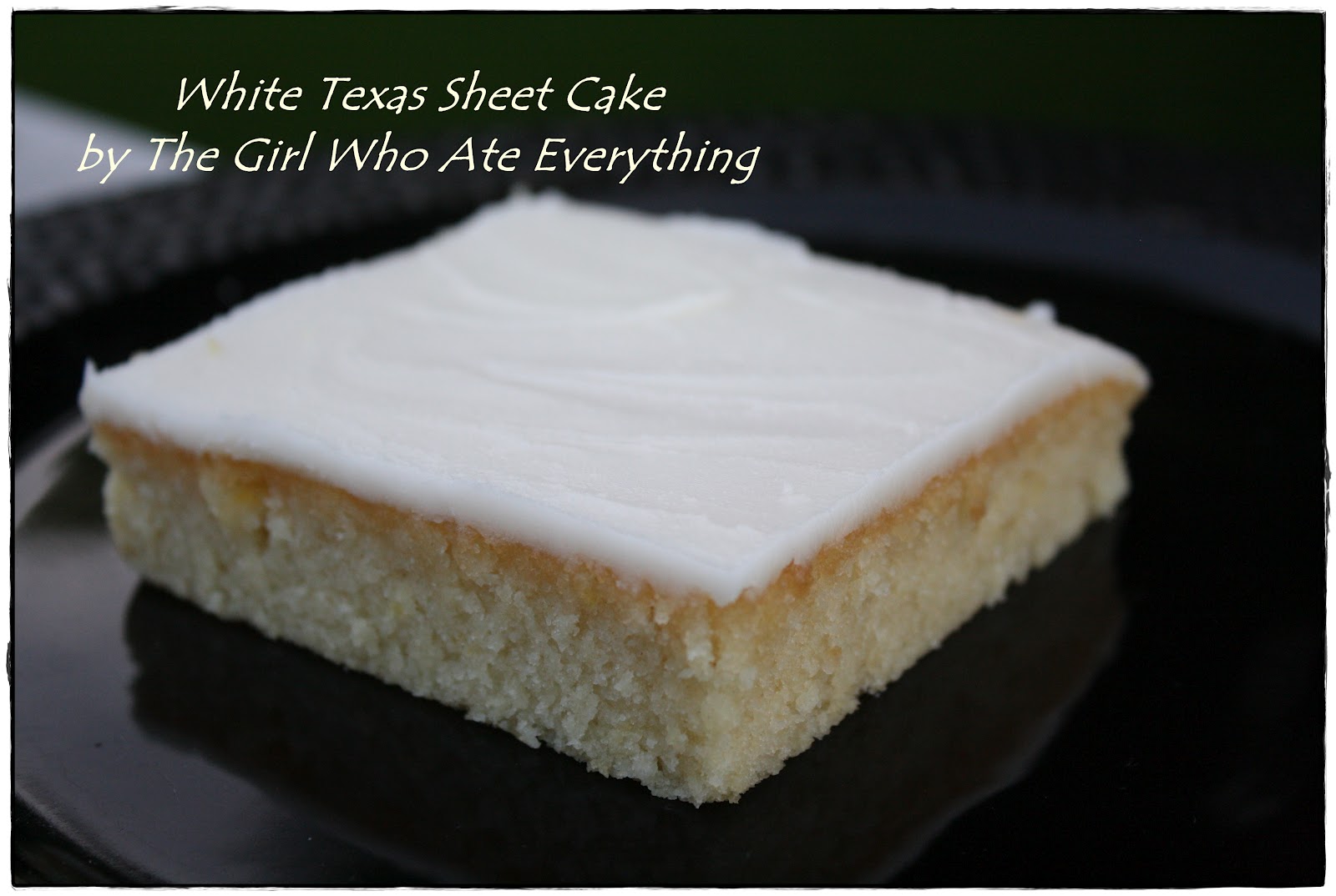 White Texas Sheet Cake