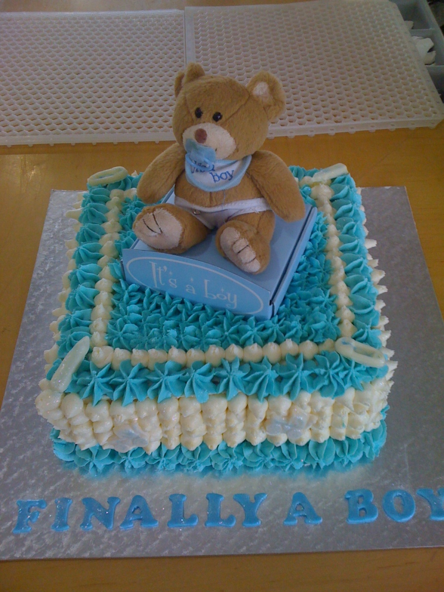 Baby Boy Shower Cake