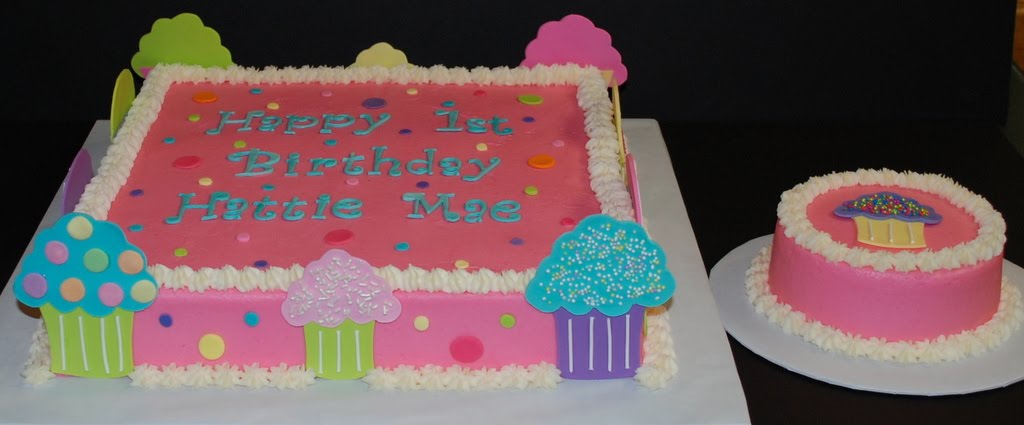 Cupcake Theme Birthday Cake