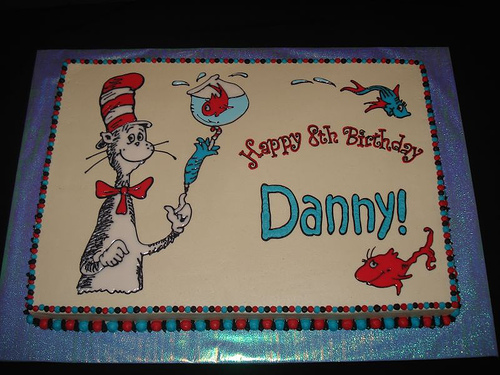 Dr. Seuss Birthday Sheet Cakes