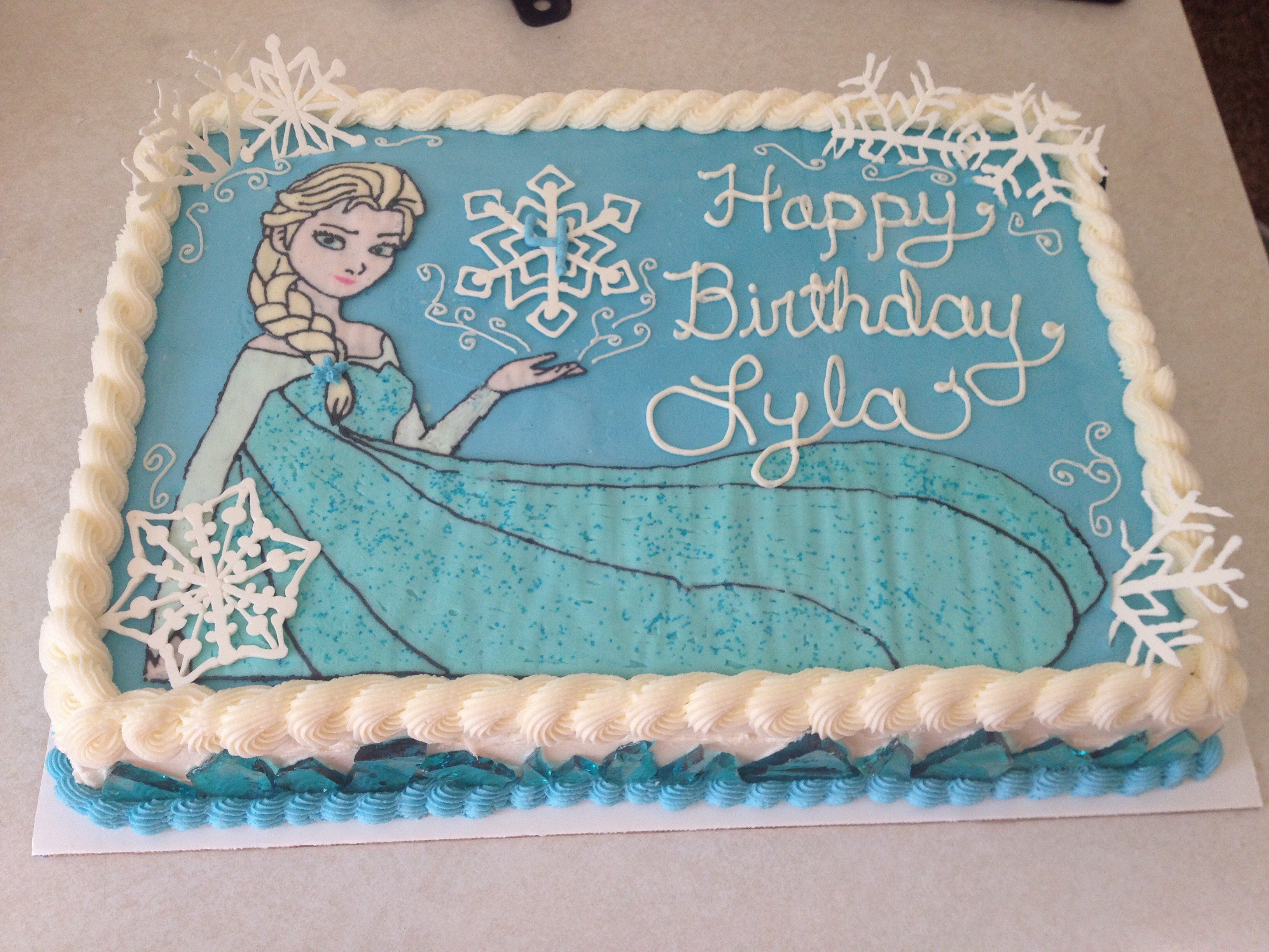 Elsa Frozen Sheet Cake Ideas