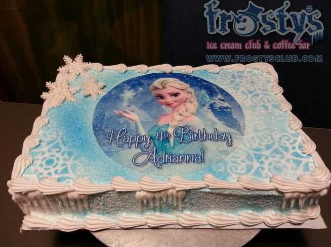 Elsa Frozen Sheet Cake