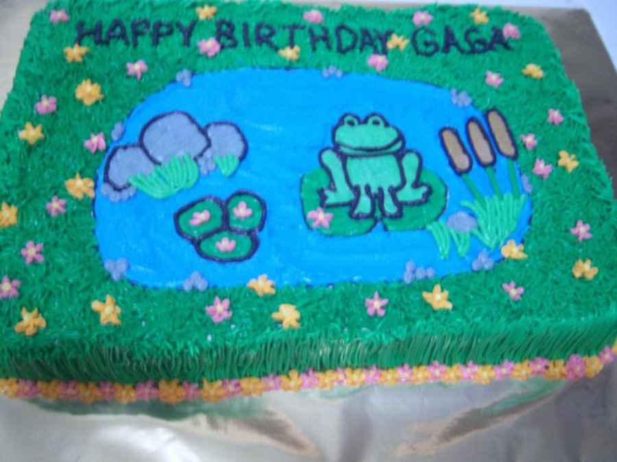 Frog Pond Birthday Cake