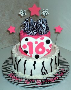 Girls Sweet 16 Birthday Cake Ideas