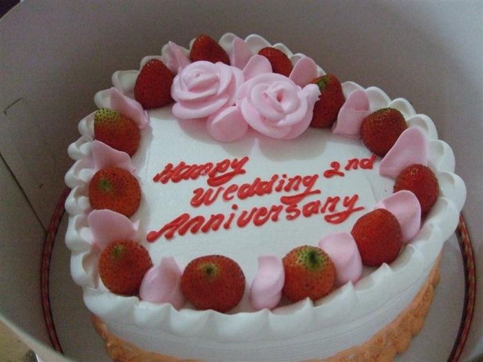 Happy 2nd Anniversary Wedding Cakes