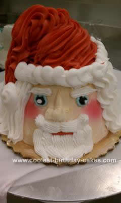 Homemade Santa Claus Cake