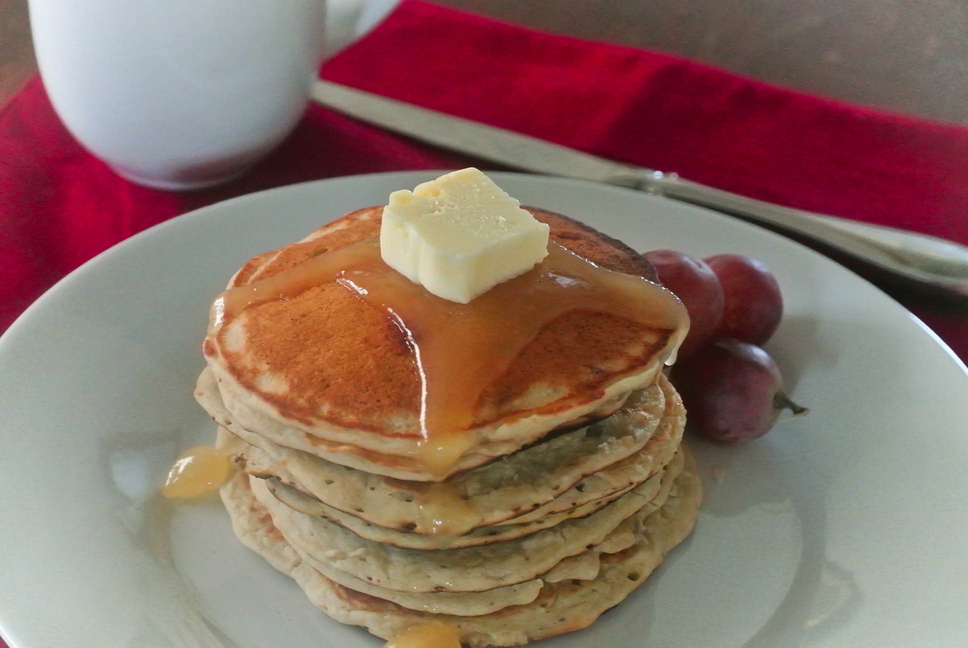 5 Photos of Oatmeal Honey Pancakes