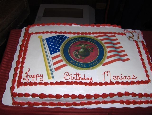 Marine Birthday Cake