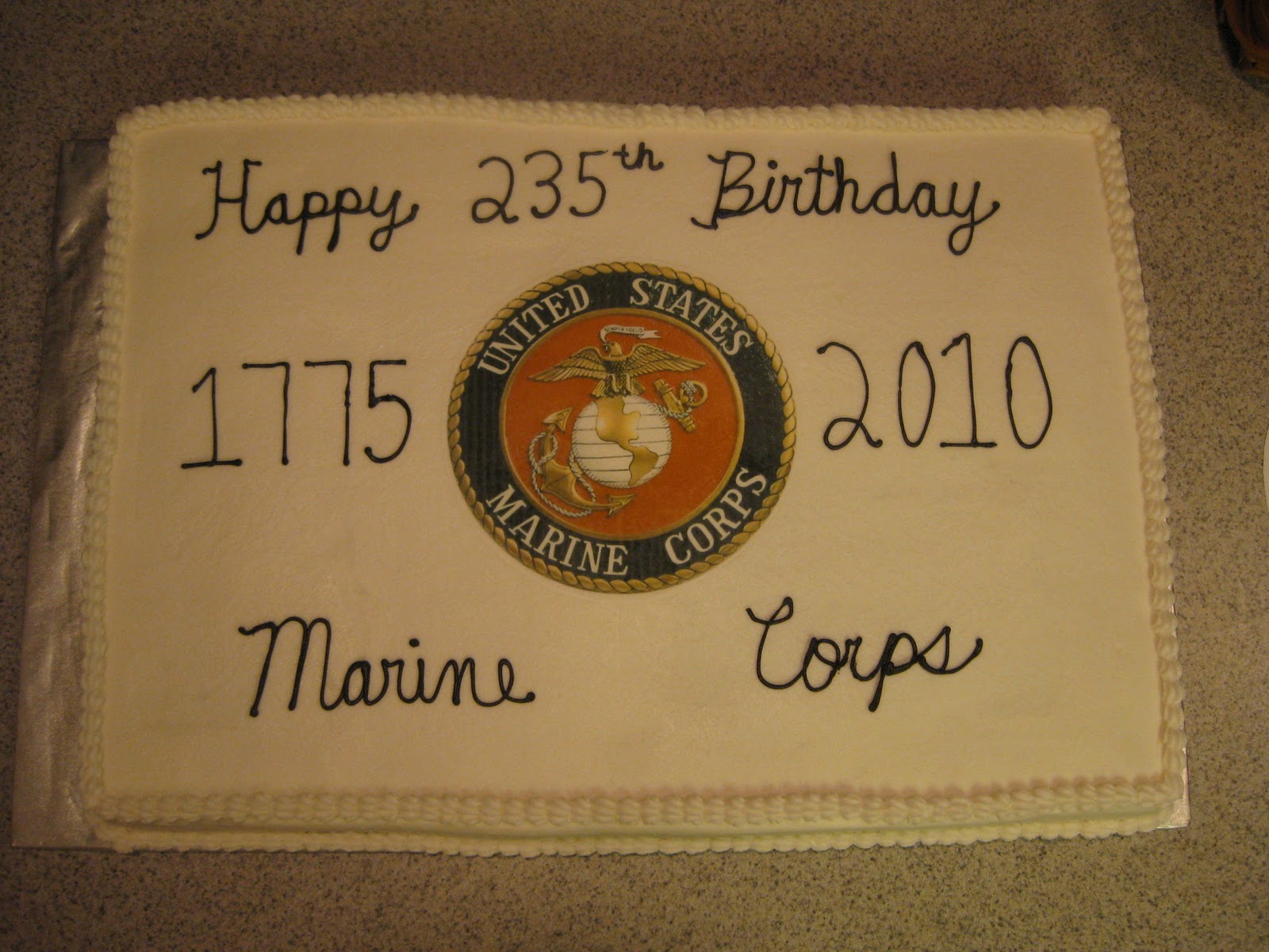 Marine Corps Birthday Cake