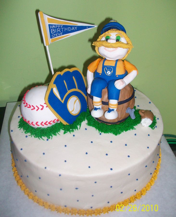 Milwaukee Brewers Birthday Cake