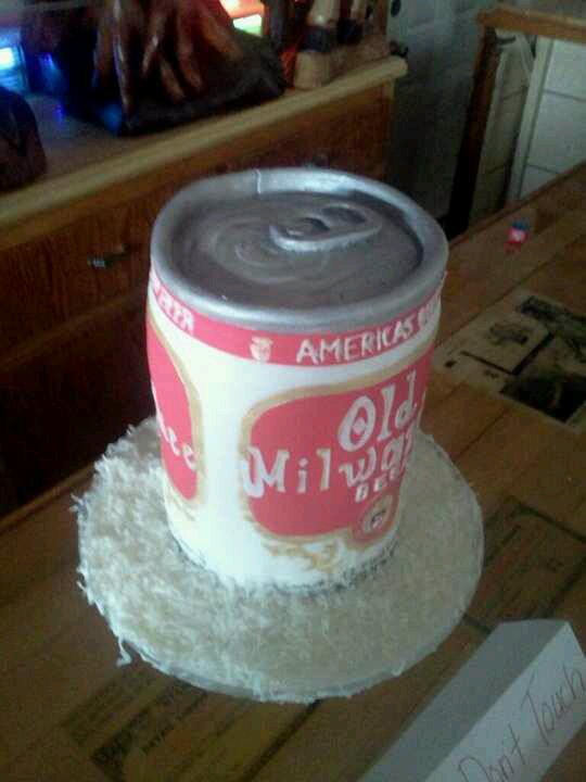 Old Milwaukee Birthday Cake