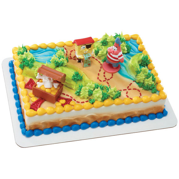 Pirates Spongebob Treasure Hunt Cake