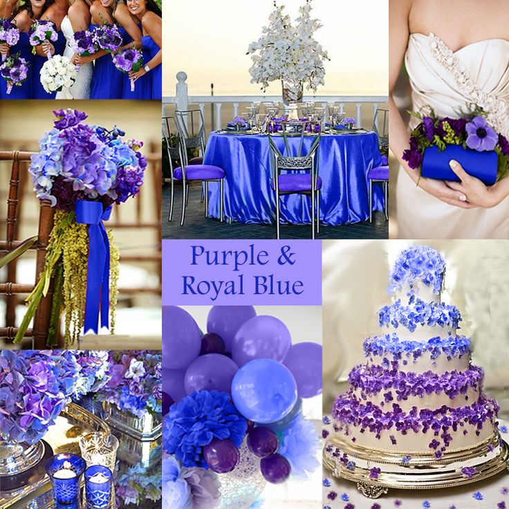 Royal Blue and Purple Wedding Colors